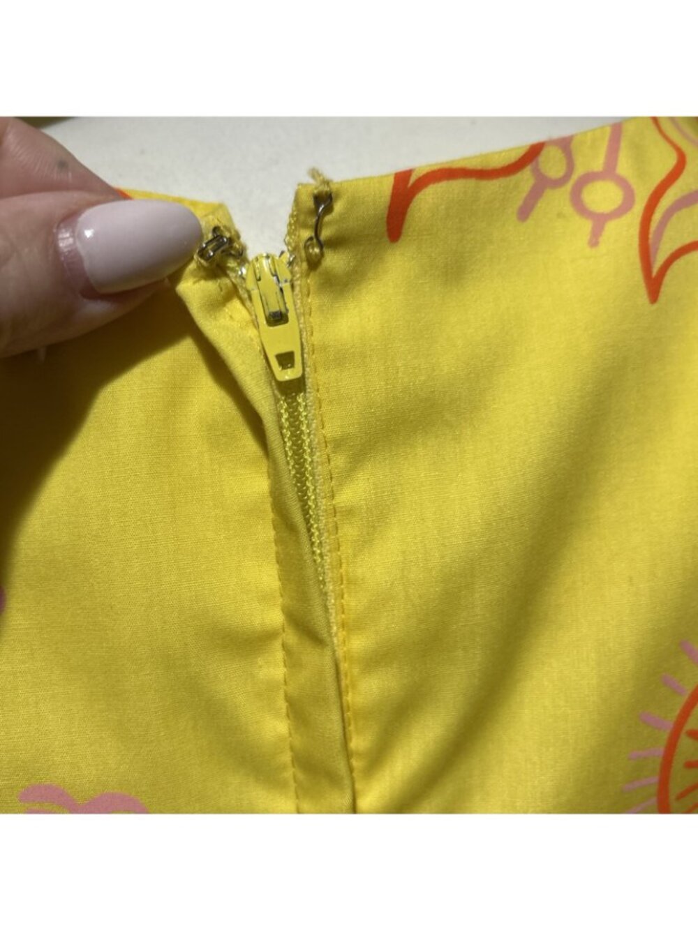 Vintage Tropical Sun Dress Large 14 Sheath Quirky Resort Cruise Resortwear 80s - Picture 12 of 16